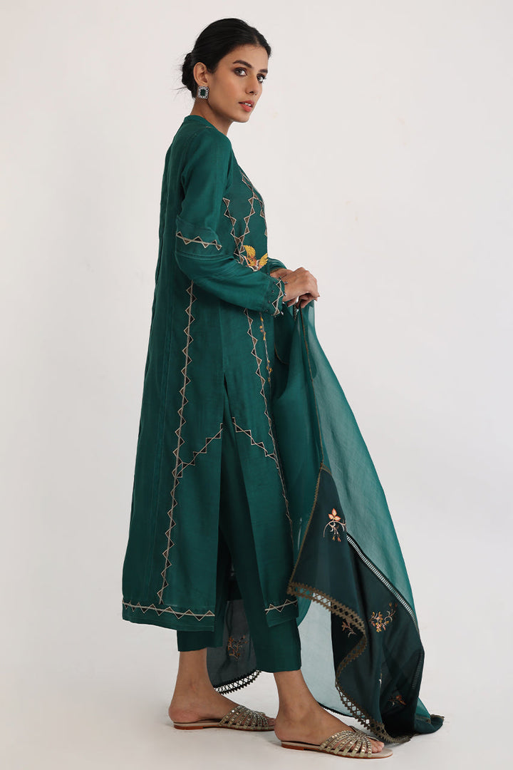 Shirt And Pants-Khaddi Silk