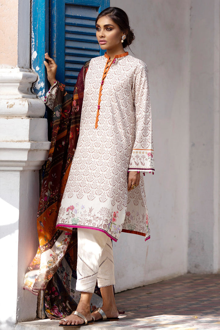 Lawn-Shirt, Pant And Dupatta