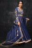 Navy Blue-Peshwas And Pant